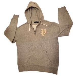 Polo Ralph Lauren 1/4 zip grey hoodie 